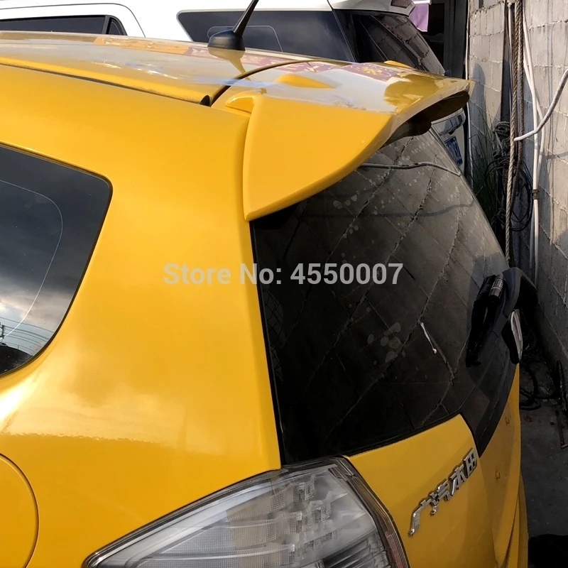 

High Quality ABS Plastic Car Rear Roof Spoiler Tail Wing For Honda Fit Jazz 2008 2009 2010 2011 2012 2013