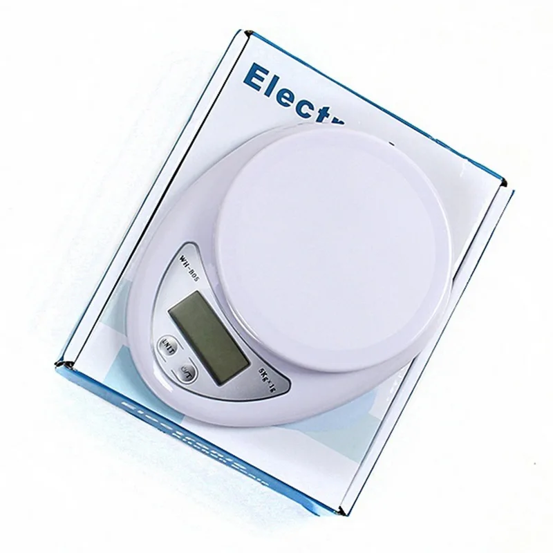 

5kg/1g Kitchen Digital Scale High Quality Precision Weighing Food Health Diet Measuring Electronic Scale Balance Jewelry Scale