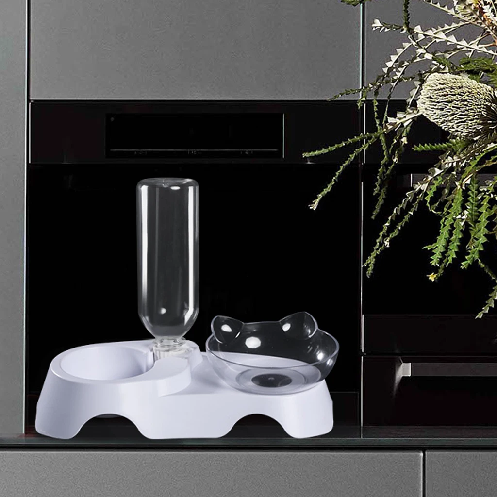 Pаспродажа Нескользящее кошачье блюдо для еды питатель для домашних животных миска для воды идеально подходит для кошек и маленьких собак принадлежно...