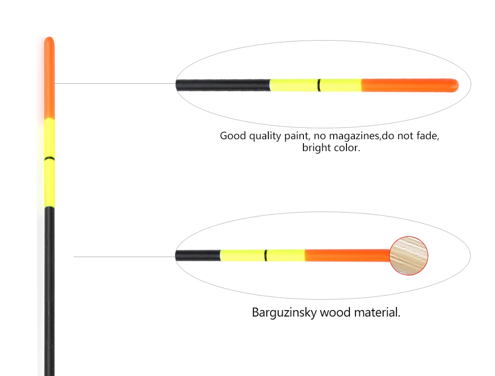 FTK 5 шт./лот Баргузинский поплавок 1,5+ 1.5гр 1,2+ 2.0гр 2,0+ 2.0гр 2,5+ 2.5гр 2,5+ 3.0гр поплавок вертикальный буй аксессуары