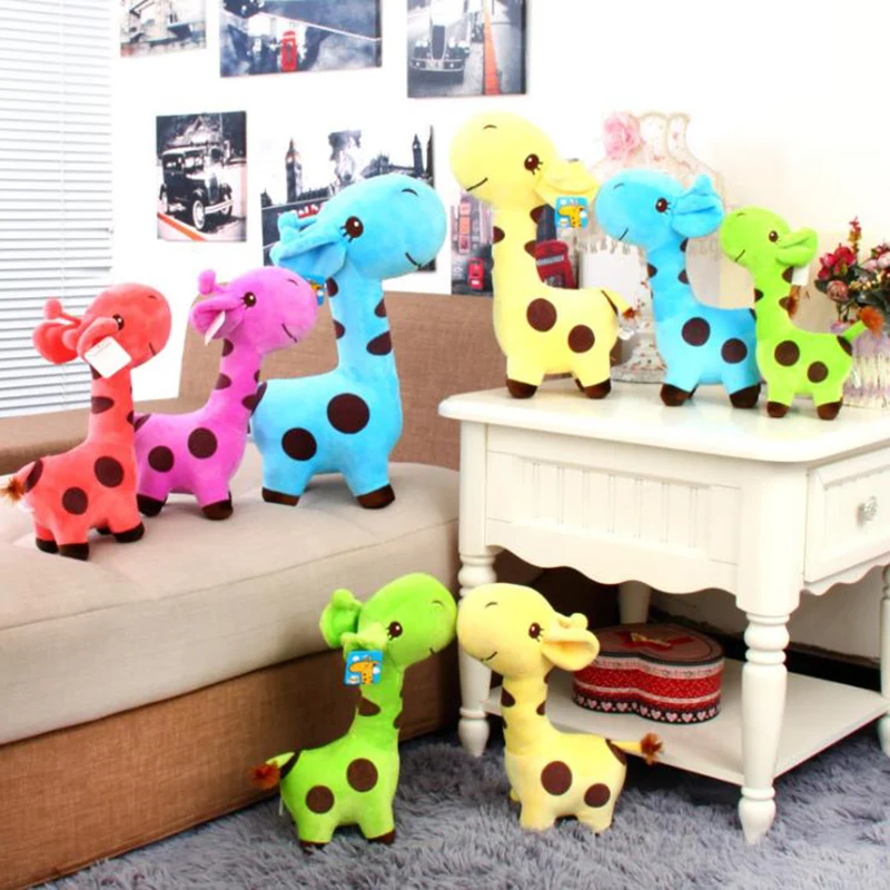Новинка кавайный плюшевый жираф мягкое животное мультяшная кукла мягкая