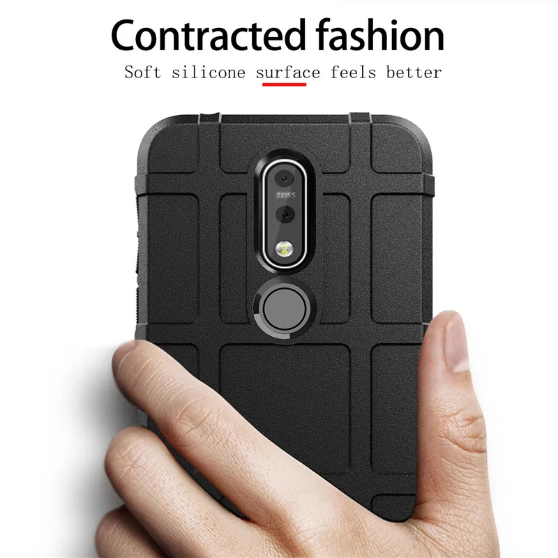 

for Nokia 1Plus x3 4.2 X7 7.1plus case Shockproof Armor Series anti-fall TPU phone case on for Nakia 9 PureView Protective case