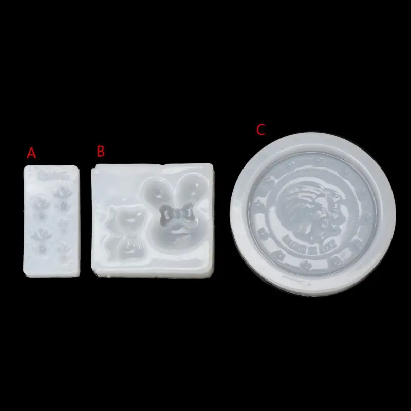 

New multi styles DIY UV resin combination of transparent liquid silicone molds for NECKLACE Amulets PENDANT making jewelry