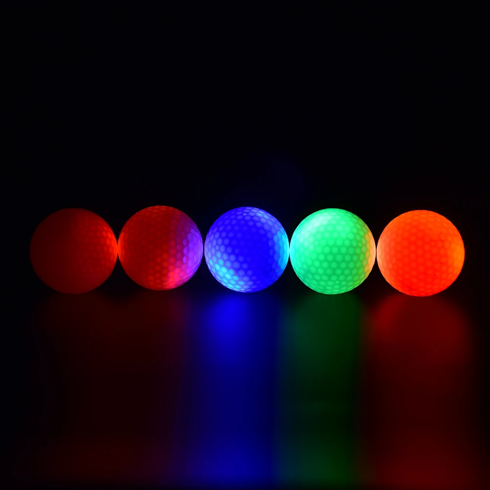 Горячие Цвет ful Light-Up Цвет мигающий индикатор светится электронный Гольф мяч для ночного Гольф ing подарок
