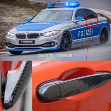 Задний бампер углеродного волокна дверная ручка крышки автомобильный аксессуар наклейка для укладки для BMW серий 4 F32 F33 F36 428i 420i 420d 2013