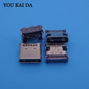 

New Type C USB Female Jack C USB Power Connector Charge Dock port Plug Hot usb jack 2pcs/lot