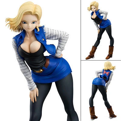 

Dragon Ball Z Android 18 Lazuli sexy 19cm PVC New figurine toys Collection Anime Action Figure