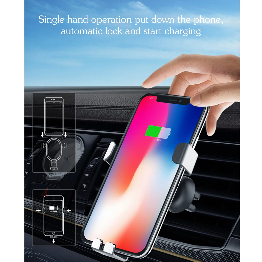 Wireless Car Charger Vehicle mounted Charging Mobile Phone