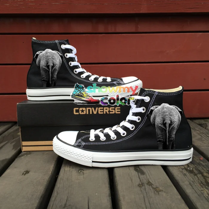 Prix pour Haute Top Converse All Star Chaussures Peintes à la main Personnalisé Conception Originale Éléphant Animal Femmes Hommes Chaussures Baskets Homme Femme Cadeaux Prix pour Haute Top Converse All Star Chaussures Peintes à la main Personnalisé Conception Originale Éléphant Animal Femmes Hommes Chaussures Baskets Homme Femme Cadeaux