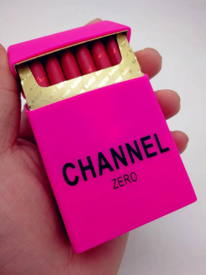 Women Decoration Cigarette Case Cover Lady Silicone Soft Channel