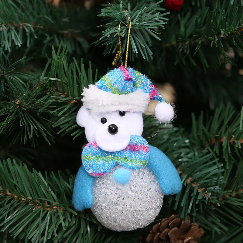 New Year Christmas Decoration for Home accessories Glowing EVA Snowman Nightlight Snowman Christmas Tree gifts Navidad Natal (8)