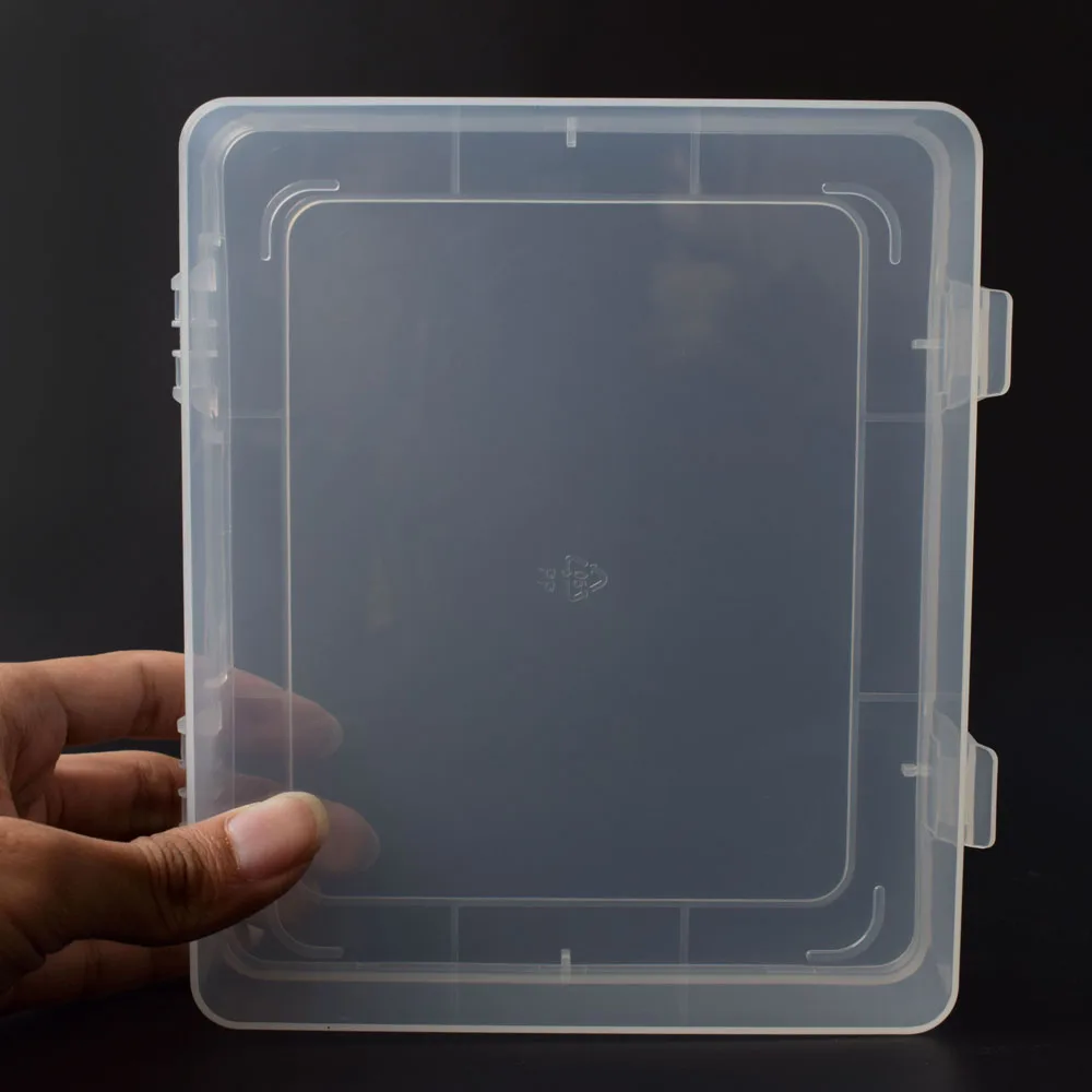 NEWACALOX DIY caja de herramientas electrónicas de piezas de plástico impermeable transparente herramienta caja SMD SMT tornillo contenedores componente caja de almacenamiento
