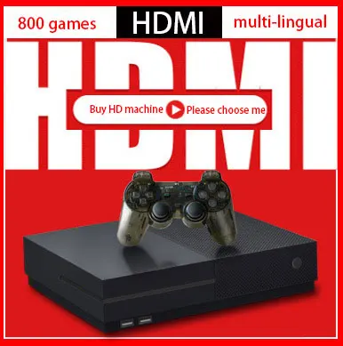 

TV game console Support eleven simulators HDMI/AV interface video game controller built-in 800 non repetitive retro games