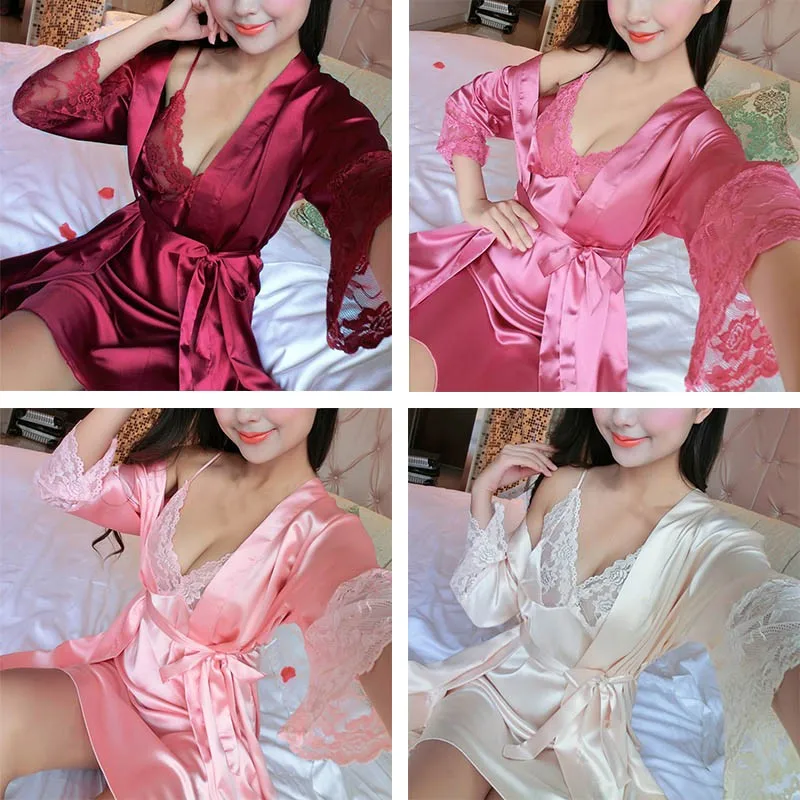 2-Pcs-Lingerie-Set-Women-Silk-Pajamas-Sexy-Lace-Robe-Sets-Lady-Nightgown-Sleepwear-A7-A8.jpg_640x640