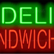 Сэндвичи неоновая вывеска ручной работы свет бар Пивной клуб признаки магазин Бизнес вывески диетическое питание diner перерыв 1" x 14"