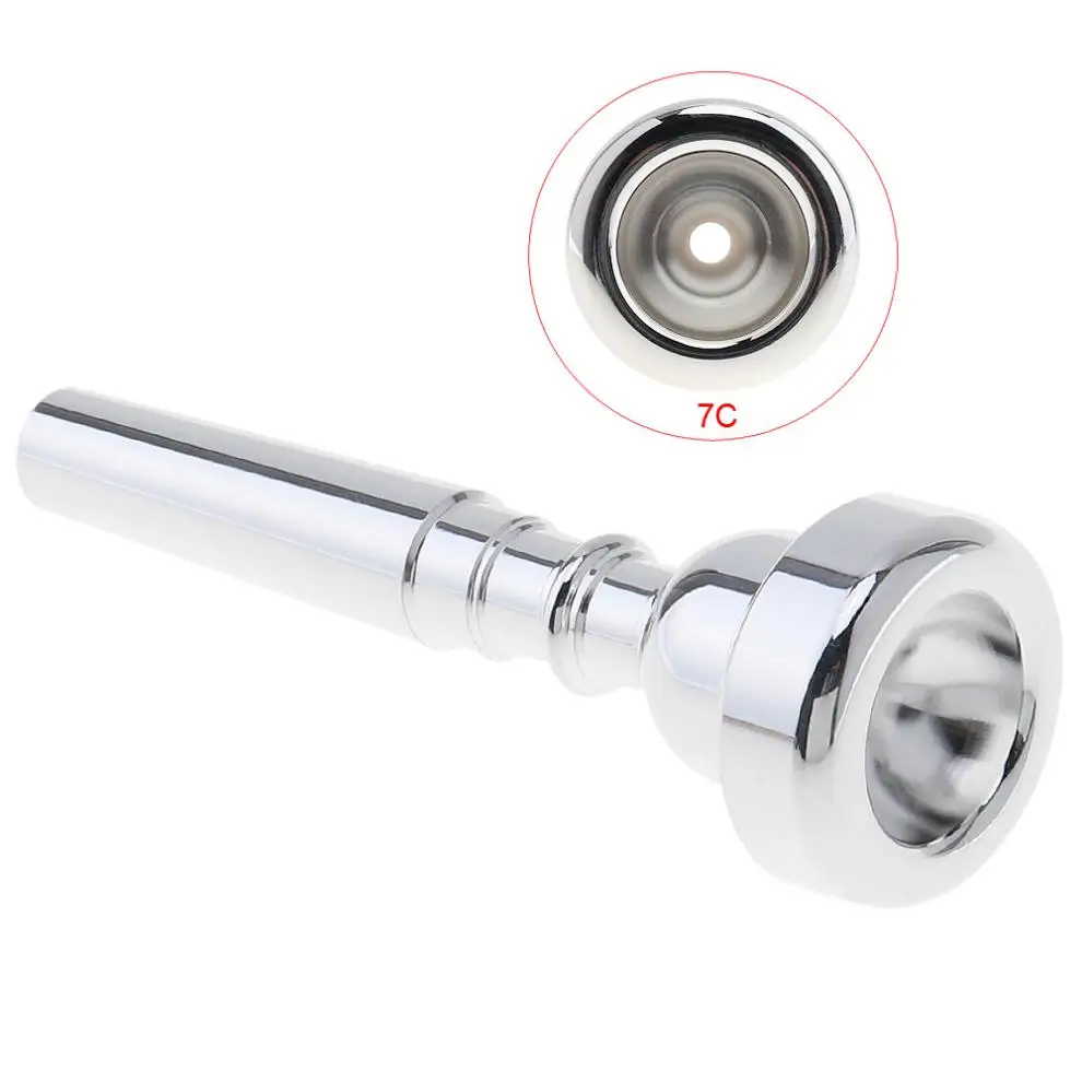 7C Size Silver Plated Small Trumpet Mouthpiece Music Instrument Trumpet