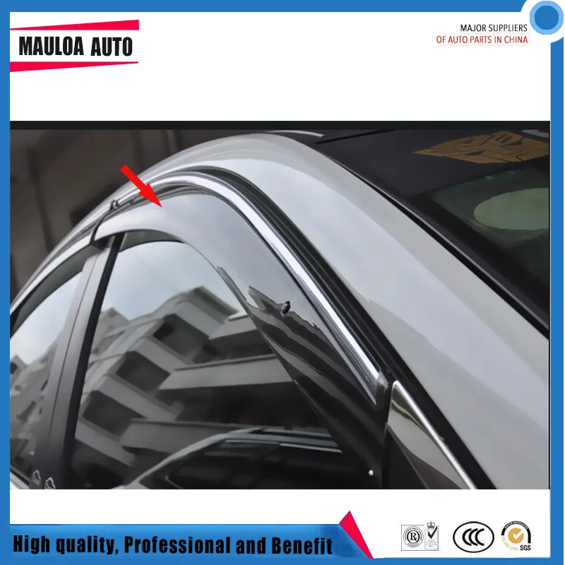 

4 Piece Injection molding trim vent shade rain sun wind deflector window visor for Cruze 09 10 11 12 13 14 15 16 17 2018