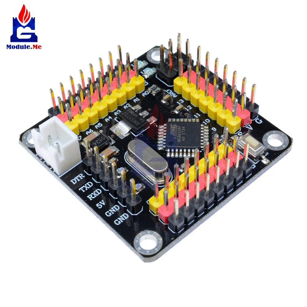 DM сильная серия Atmega328 модуль контроллера Pro Mini 5 в 16 МГц плата 5 В для Arduino Atmega328p микроконтроллер Diy Kit I/O контакты