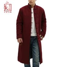 Одежда для влюбленных,, унисекс, Тренч, пальто для мужчин, зимняя длинная куртка с хлопковой подкладкой, традиционная китайская ткань, Erkek mon Gabardina