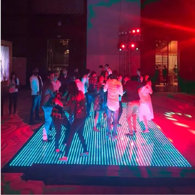 Free Shipping 6pcs Led Wedding Dance Floor Digital Dance Floor