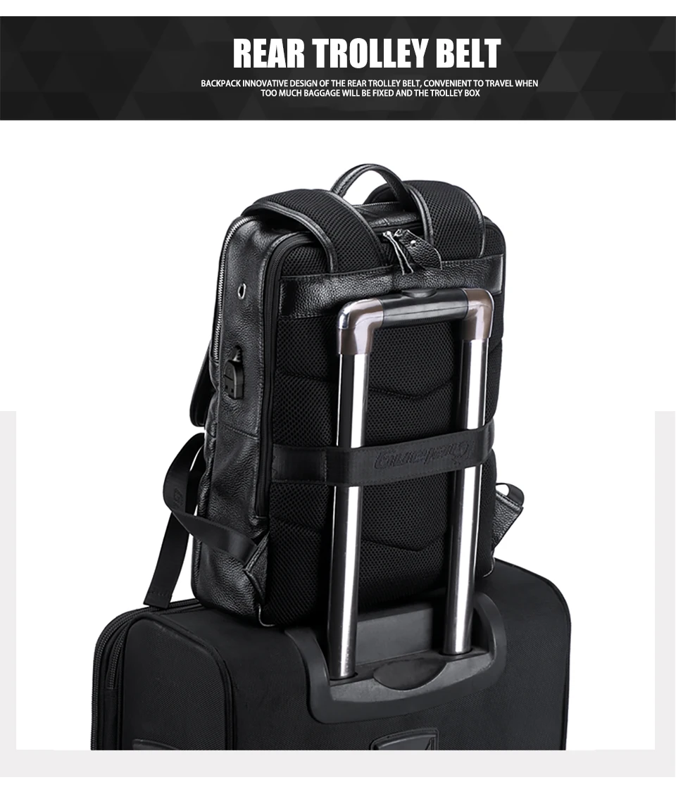 LIELANG мужской рюкзак из натуральной кожи, модный подростковый школьный рюкзак для мальчиков, рюкзаки для ноутбука 15,6 дюймов, дорожная сумка, новинка