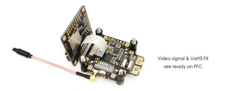 Mateksys FCHUB-VTX 6~ 27V PDB 5В/1A BEC w/5,8G 40CH 25/200/500 МВт переключаемый видеопередатчик Matek для RC FPV гоночный автомобиль с дистанционным управлением