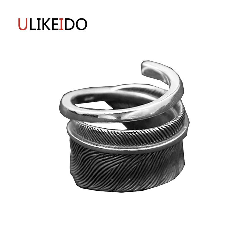 

100% Pure 925 Sterling Silver Jewelry Takahashi Goros Rings Eagle Feathers Jewelry Opening Ring For Women Mens Signet Rings 178