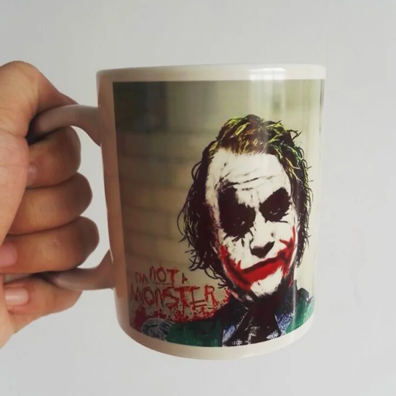 Новейший дизайн Joker Волшебная меняющая цвет кофейная кружка Термочувствительная