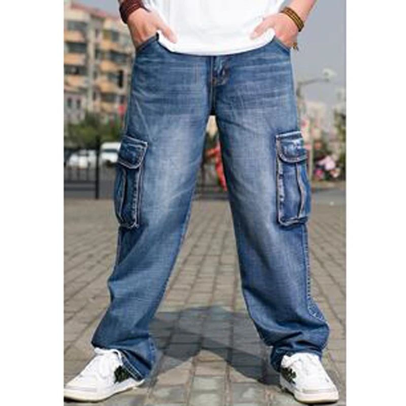 Big Size Mens Denim Pantaloni Cargo Jeans Uomo Hip Hop Sciolto Baggy Jeans  Con Tasche Laterali Jeans 40 42 44 46 TC132|loose baggy jeans|jeans  menpants jeans men - AliExpress