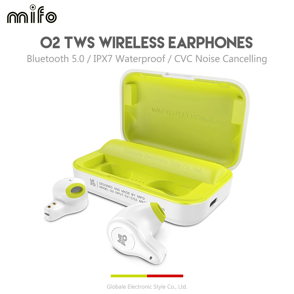 

Original Mifo O2 In-ear TWS Bluetooth Earphones Wireless Earbud Waterproof IPX5 with Microphone Noise Cancelling for Jogging