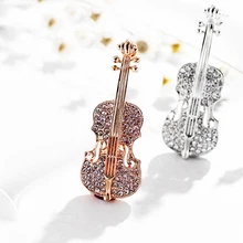 Свадебная вечеринка Сувениры персонализированные подарки для гостей брошь в виде скрипки заколки кристаллы любовь лацкан стразы броши