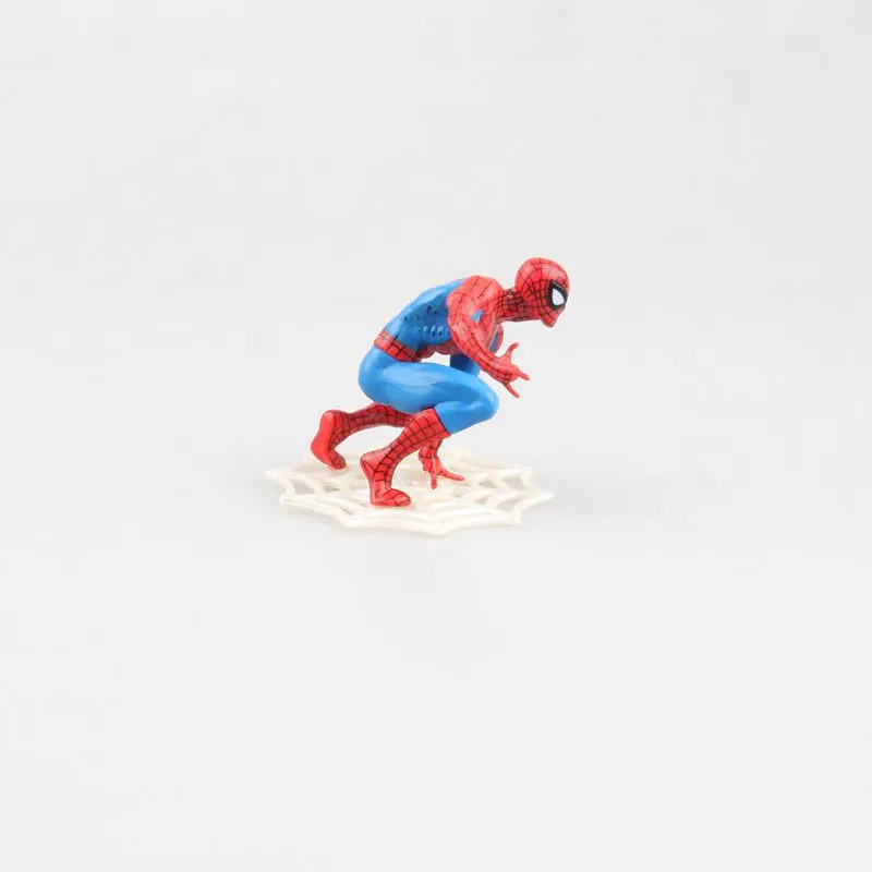 Человек-паук: Коллекционная фигурка Мини Человек-Паук Паутина украшение автомобиля фигурка модель куклы детские игрушки подарки 5,5 см