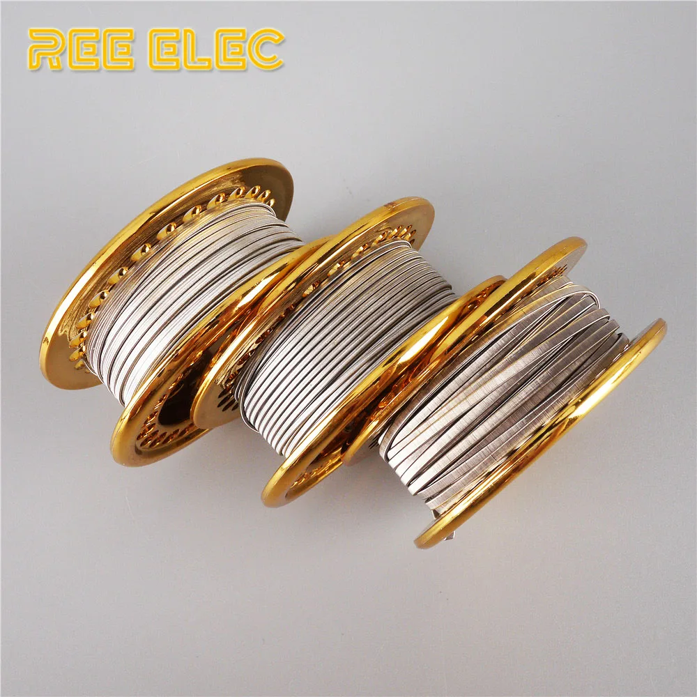 

REE ELEC 5M/Roll SS316L Clapton Alien Wire High Quality Heating Wire For Electronic Cigarette RDA RTA Atomizer DIY Coils Tool