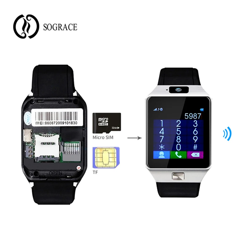 

SOGRACE Bluetooth Smart Watches DZ09 Dail Call 2018 New Smartwatch Waterproof Watch Phone Connect Android Sport Smart Watch