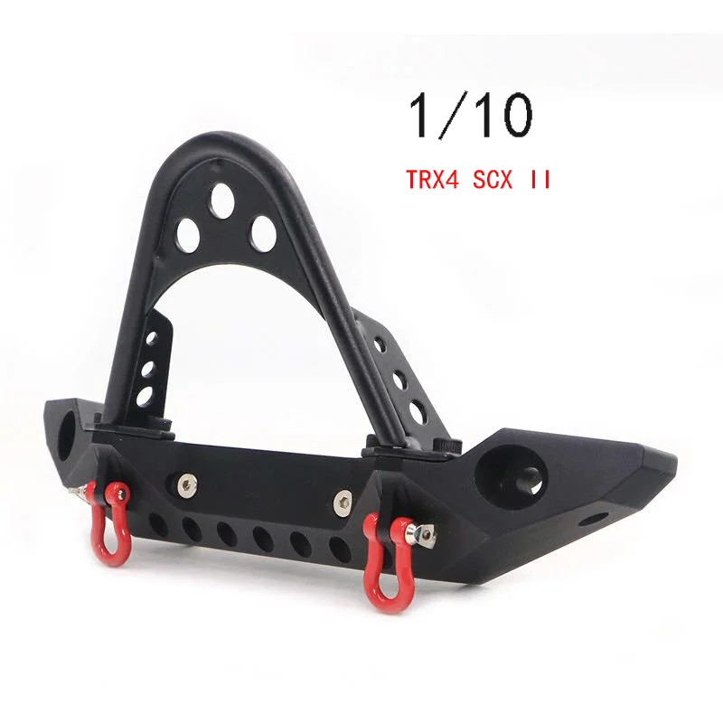 

Metal Black Front BumperRear bumper for 1/10 RC Crawler Car Traxxas TRX-4 Axial SCX10 II 90046