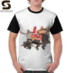 Team Fortress 2 T Shirt Team Fortress 2-Kazotsky Kick русская футболка для танцев с коротким рукавом негабаритная графическая футболка