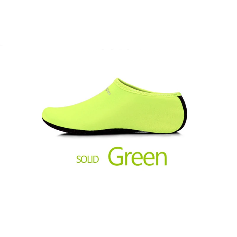 Green Новые пляжные спортивные носки для плавания; нескользящая обувь; обувь для йоги, фитнеса, танцев, плавания, серфинга, дайвинга; обувь для детей, мужчин и женщин - Цвет: Green