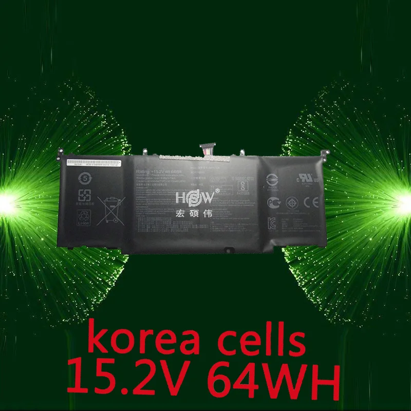 

HSW 15.2V genius laptop batteries for GL502VT,S5VT6700-158AXDA6X30,-1A,ROG Strix GL502,B41N1526,ROG S5VT6700 bateria