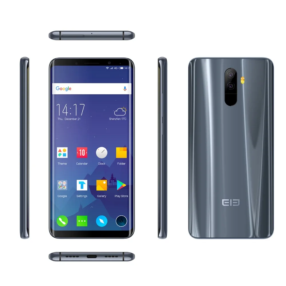 Elephone U 5 99 &quot18:9 экран мобильный телефон Android 7 1 MT6763 Восьмиядерный 6 ГБ + 128G лицо ID 13