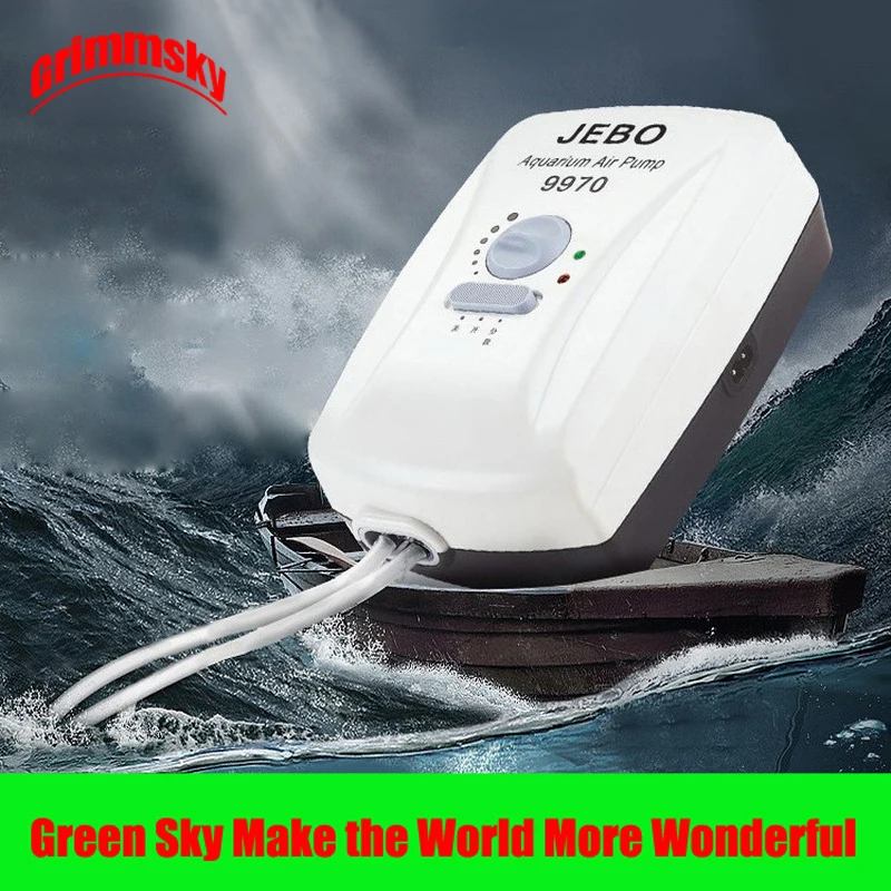 

3.5W 2*4L/Min Double Air Outlet Outdoor Fishing Fish Tank Oxygen Increasing Noiseless Aquarium Air Pump