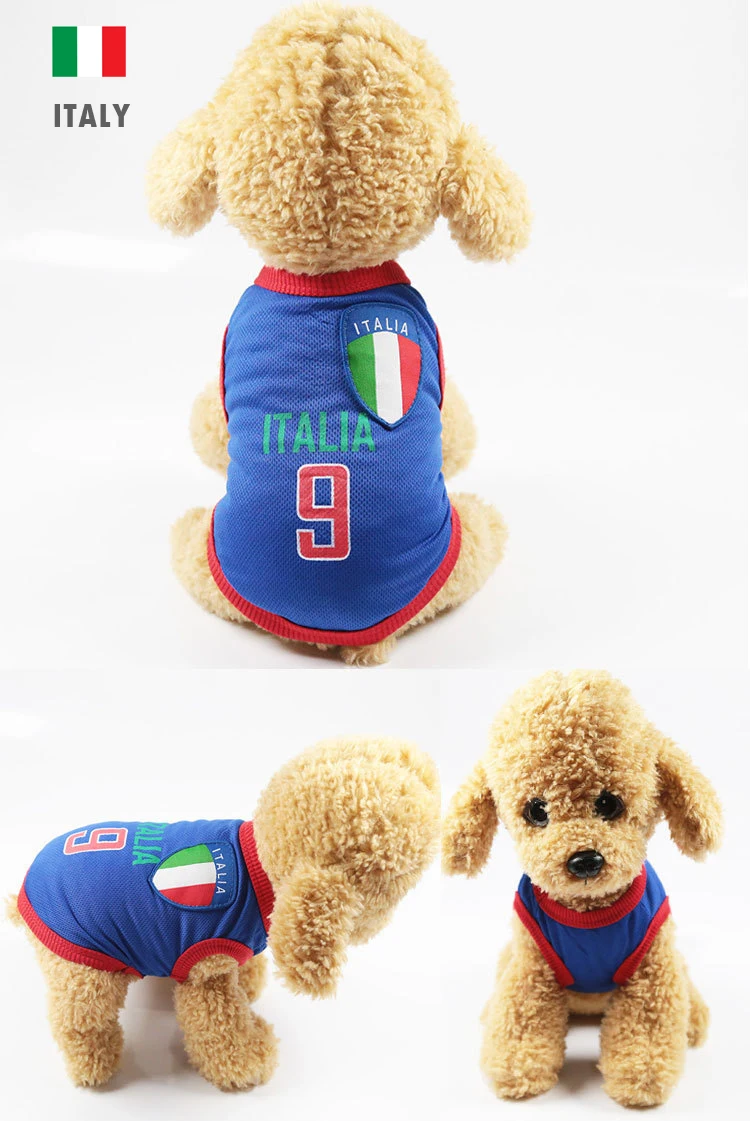 

ITALY 2018 Pets clothes Mesh Breathable dog shirt