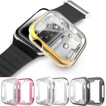 

Soft Shell Screen Protector Case Glass Protective Cover Frame Bumper For iwatch Apple Watch Series 5/4/3/2 38mm 40mm 42mm 44mm