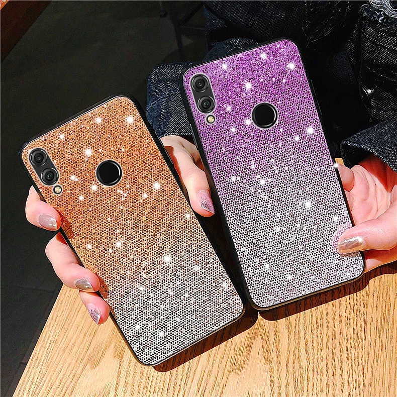 

Bling Rainbow Silicone Case For Huawei P30 Pro P20 Lite For Honor 8X 8C 7A 7C 9 10 Nova 4 3 3i Mate 20 Lite Y5 Y9 P Smart 2019