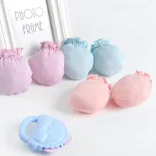 6 пар, детские перчатки, хлопковые, для малышей, для новорожденных, без царапин, одноцветные, эластичные, для мальчиков и девочек