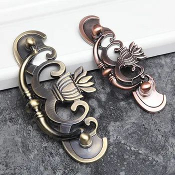 KKFING Vintage Bronze Zinc Alloy Kitchen Drawer Cabinet Door Handles Wardrobe Cupboard Door Pulls Furniture Handle Hardware