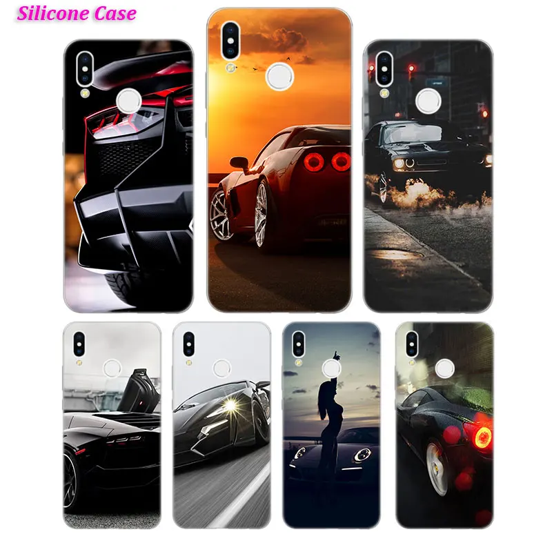 

Silicone Phone Case Super Sports Car for Huawei P Smart 2019 P30 P20 P10 P9 P8 Mate 20 10 Pro Lite Plus Nova 3i Cover