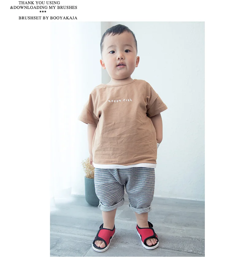 Дети Мальчик девушка сандалии дети пляжная обувь Летняя обувь на плоской подошве 2018 г. новые детские тапочки обуви малыша модная одежда