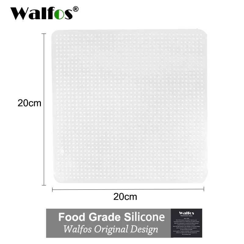 Настоящий бренд WALFOS, 1 шт., Пищевая силиконовая обертка, уплотнительная крышка, стретч-пленка, пищевая свежая, кухонные инструменты - Цвет: 20x20cm