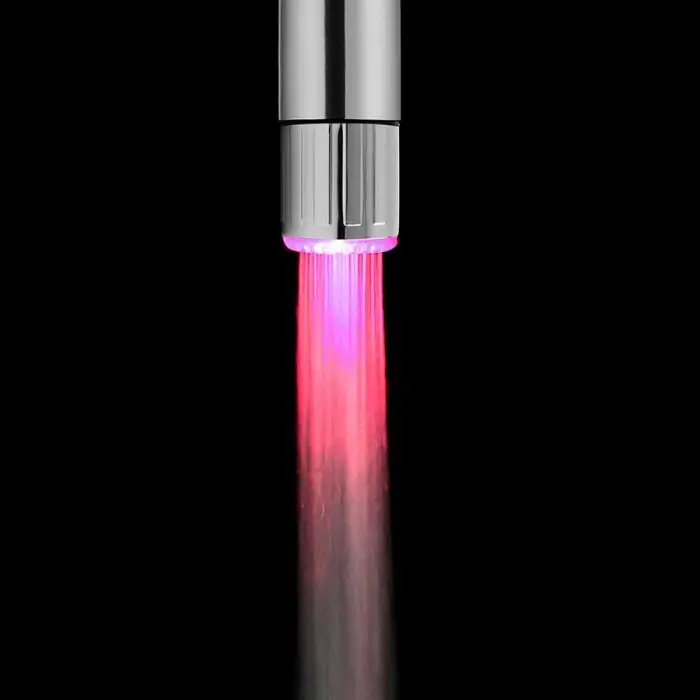 Светодиодный смеситель для душа, 7 цветов, красочное световое изменяющееся свечение, водопроводный кран с распылителем, насадка для ванной