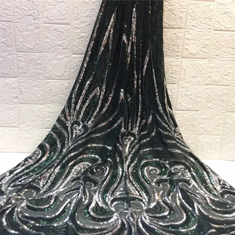 Sequins Lace Fabric 2019 High Quality African Tassel Wholesale French Net For Women Dress 524 | Дом и сад